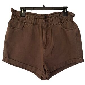 Black Orchid Milla Paperbag Short High Waist Women’s Brown Shorts Size 26